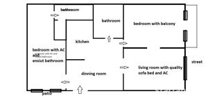 3 szobás , 2 fürdőszobás erkélyes lakás Opera közelében tulajdonostól , 2 lakássá könnyen alakítható - kép 11