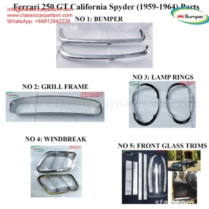 Ferrari 250 GT SWB California Spyder parts by stainless steel new  - kép 2