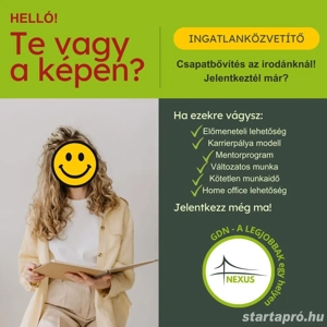 Ingatlanértékesítő Kollégákat keresünk, akár tapasztalat nélkül!