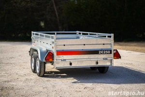 Új SEBAL 2C250 - billenő platós erősített utánfutó 4 év műszakival, forgalomba helyezve