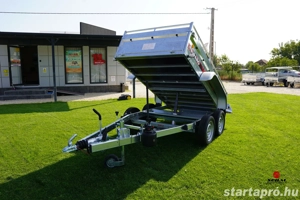 Új fékes SEBAL (1500 kg) billenő platós, kézipumpás utánfutó - kép 3