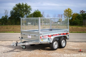 Új SEBAL 2P233 utánfutó, rácsos magasítóval, forgalomba helyezve, rendszámmal bruttó 807.000,- Ft - kép 5