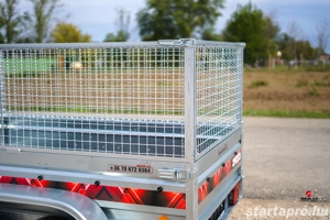 Új SEBAL 2P233 utánfutó, rácsos magasítóval, forgalomba helyezve, rendszámmal bruttó 807.000,- Ft - kép 4