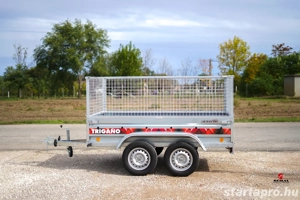 Új SEBAL 2P233 utánfutó, rácsos magasítóval, forgalomba helyezve, rendszámmal bruttó 807.000,- Ft - kép 3