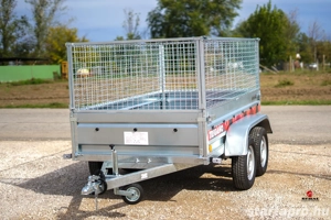 Új SEBAL 2P233 utánfutó, rácsos magasítóval, forgalomba helyezve, rendszámmal bruttó 807.000,- Ft