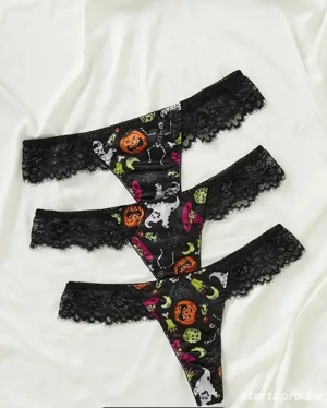 Rémesen szexi csipkés tanga Halloween-re, UTOLSÓ DARAB! - kép 2