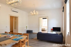 Kiadó világos, tágas luxuslakás a palotanegyed szívében 139 nm, 3 hálószobával! - kép 16