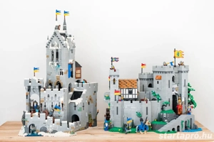 Lego komp. Bricklink Desig. Pr. 910029 Mountain Fortress Hegyi Erőd Black Falcon vár 4000db LEPIN ÚJ - kép 5