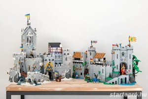Lego komp. Bricklink Desig. Pr. 910029 Mountain Fortress Hegyi Erőd Black Falcon vár 4000db LEPIN ÚJ - kép 6