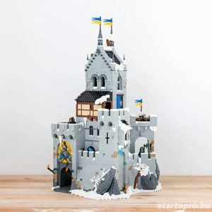 Lego komp. Bricklink Desig. Pr. 910029 Mountain Fortress Hegyi Erőd Black Falcon vár 4000db LEPIN ÚJ - kép 8