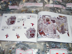 Lego komp. Bricklink Desig. Pr. 910029 Mountain Fortress Hegyi Erőd Black Falcon vár 4000db LEPIN ÚJ - kép 13