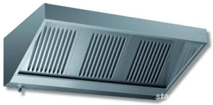 Új inox ipari nagykonyhai 2400 x 700 x 450 mm-es elszivó elszivóernyő páraelszivó