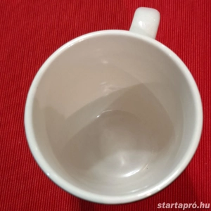 Négyzetben Lóhere festett 3 deci liter kerámia bögre pohár, eladó - kép 2