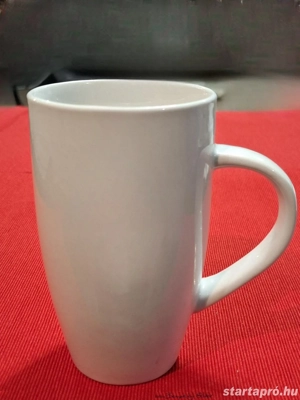 teh OCha + Budapest Bank jelzésű festett Porland kerámia bögre, eladó - kép 2