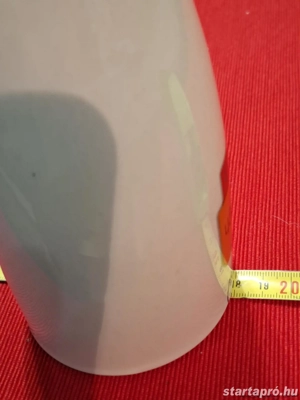 teh OCha + Budapest Bank jelzésű festett Porland kerámia bögre, eladó - kép 4