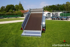 Új fékes SEBAL (1500 kg) billenő platós, kézipumpás utánfutó - kép 17