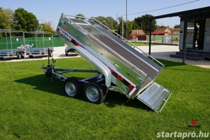 Új fékes SEBAL (1500 kg) billenő platós, kézipumpás utánfutó - kép 20