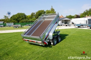 Új fékes SEBAL (1500 kg) billenő platós, kézipumpás utánfutó - kép 18