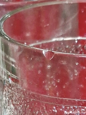 Üveg ivó pohár jégmintás, eladó - kép 4