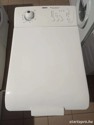 Felújított Zanussi ZWQ5100 Felültöltős Mosógép [HFV835] 3-6 hónap garanciával