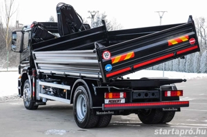 Mercedes - Benz AXOR 1833 - Billenőplatós - Darugémes teherautó EURO 5 - kép 8