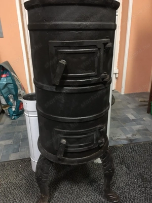 Jancsi kályha  öntvény vas kályha csövekkel - kép 2