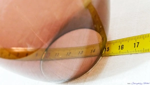 Üveg, fújt, extrém hosszú szárú, 69-50-290 mm méretű pohár, eladó - kép 3