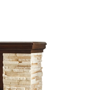 Elektromos kandalló Rock & Gala gold, Art Flame, 903x980x300 mm, 2000 W - kép 4