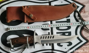 Herbertz német Vadásztőr bőr tokkal. 440-es acél. - kép 2