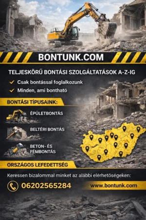 Mi bontunk és nem rombolunk! 