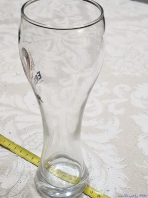Üveg ERDINGER 60-64-210 mm méretű sörös pohár, eladó - kép 4