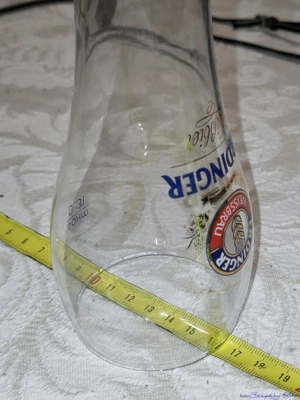 Üveg ERDINGER 60-64-210 mm méretű sörös pohár, eladó - kép 9