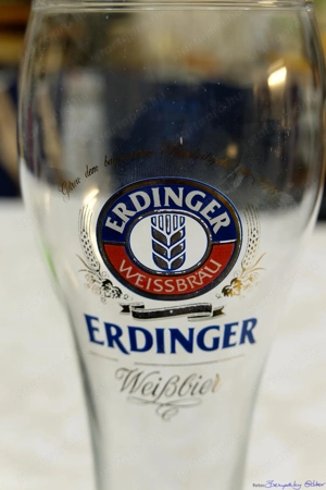 Üveg ERDINGER 60-64-210 mm méretű sörös pohár, eladó - kép 10