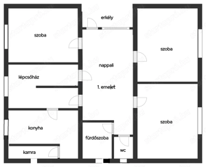 Pápa, Erzsébetváros, 2 szintes családi ház, 1051 m2 telek - kép 2
