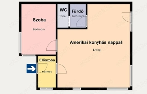 Kiskunhalas belvárosban kitűnő állapotú, 2 szobás lakás eladó teljes bútorzattal! - kép 2