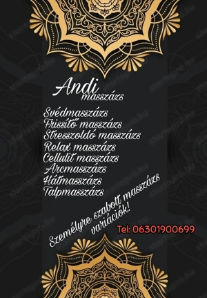 Andi Varázs! Professzionális masszázs!
