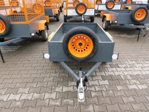 Új laprugós utánfutó eladó! 100x180 cm, készletről! - kép 3