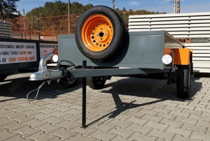 Új hegesztett 120x200 cm utánfutó eladó! Azonnal elvihető! - kép 2