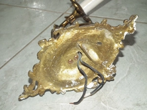 Fajsúlyos párban egy gyertyás réz falikarok 2 db. egyben - kép 16