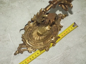 Fajsúlyos párban egy gyertyás réz falikarok 2 db. egyben - kép 15