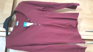 Új! Bordó, gombos, hosszú ujjú, pamut pulóver S méretben eladó. - kép 2