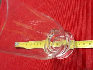 Üveg, vastagtalpú, 53-58-160 mm méretű, szár nélüli pohár, eladó - kép 3