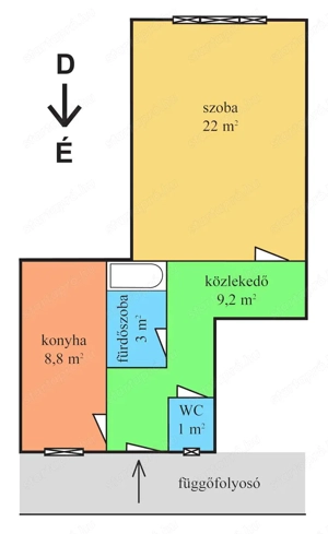 Nyíregyháza belvárosának szívében 1 szobás lakás eladó