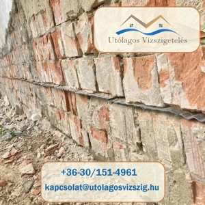 Utólagos vízszigetelés - Utólagos falszigetelés - Lemezes Vízszigetelés