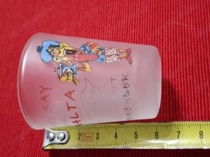 Üveg matt, röviditalos Málta-i 30-50-60 mm méretű pohár, eladó - kép 4