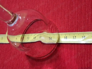 Üveg arany szegélyes talpas, 45-50-100 mm méretű kis boros pohár, eladó - kép 4