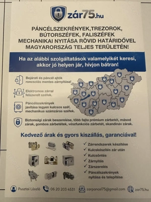 Zár nyitás, széf nyitás!