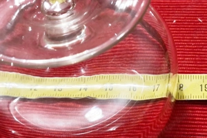 Üveg széles arany szegélyes 65-80-68 mm méretű koktélos pohár, eladó - kép 4