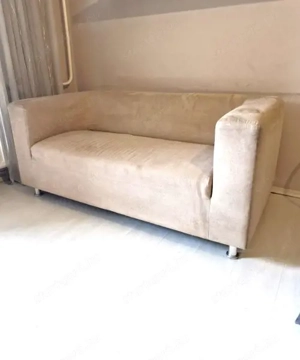 Két Személyes Bézs Kanapé - személyesen vehető át! - kép 2