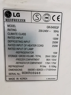 Eladó LG kombinált hűtőszekrény - kép 2